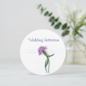 Traditionelles schottisches und keltisches Hochzei Einladung (Stehend Vorderseite)