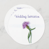 Traditionelles schottisches und keltisches Hochzei Einladung (Vorne/Hinten)