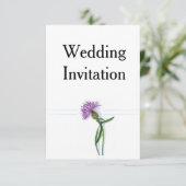 Traditionelles schottisches und keltisches Hochzei Einladung (Stehend Vorderseite)