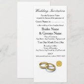 Traditionelles schottisches und keltisches Hochzei Einladung (Vorne/Hinten)