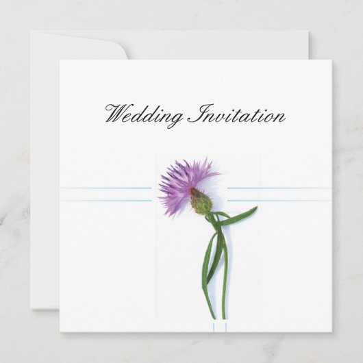 Traditionelles schottisches und keltisches Hochzei Einladung (Vorderseite)