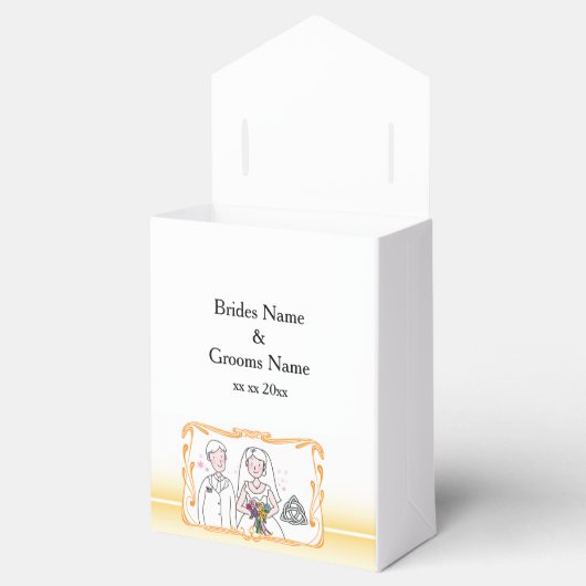 Traditionelles schottisches und keltisches Hochzei Geschenkschachtel (Geöffnet)