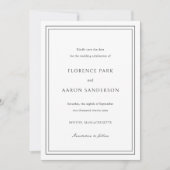 Traditionelles Schwarz-Weiß-Foto Zeitlose Hochzeit Save The Date (Vorderseite)