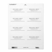 Traditionelles Schwarz-weißes Einfaches Business S (Vorne)