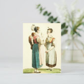 Traditionelles Schweizer Kostüm des Kantons Uri Postkarte (Stehend Vorderseite)