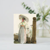 Traditionelles Schweizer Kostüm von Unterwalden Postkarte (Stehend Vorderseite)