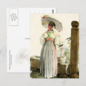 Traditionelles Schweizer Kostüm von Unterwalden Postkarte (Vorne/Hinten)