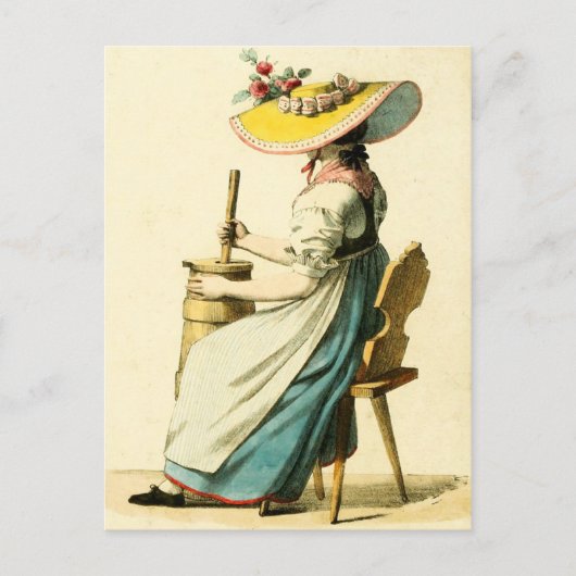 Traditionelles Schweizer Kostüm von Unterwalden Postkarte (Vorderseite)