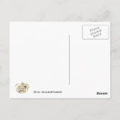 Traditionelles Schweizer Stoffdesign Postkarte (Rückseite)