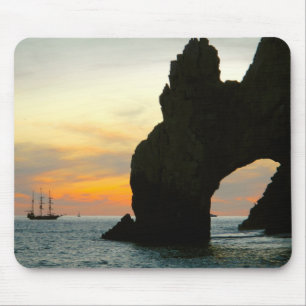 Traditionelles Segelboot am Sonnenuntergang, Cabo Mousepad
