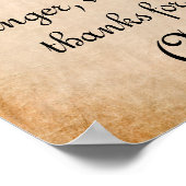 Traditionelles Segen Mealtime Gebet Poster (Ecke)