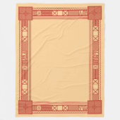 Traditionelles slawisches Kalendermuster Fleecedecke (Vorderseite)