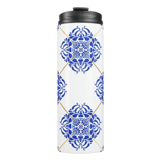 Traditionelles Spain nahtloses Muster. Cerami Thermosbecher (Vorderseite)
