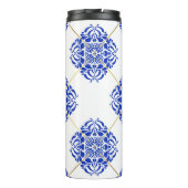 Traditionelles Spain nahtloses Muster. Cerami Thermosbecher (Rückseite)