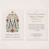 Traditionelles spanisches katholisches Marianische (Vorne & Hinten)