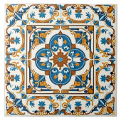 Traditionelles spanisches mediterranes Dekor Fliese (Vorderseite)
