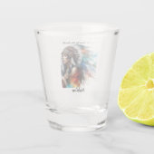 Traditionelles Stammeserbe Schnapsglas (Rückseite)