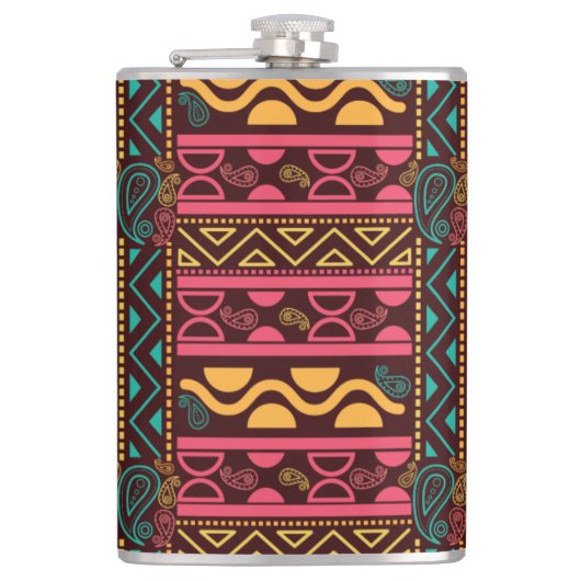 Traditionelles Stammmuster Flachmann (Vorderseite)