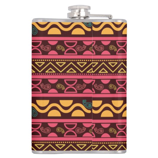 Traditionelles Stammmuster Flachmann (Rückseite)