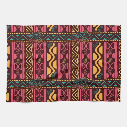 Traditionelles Stammmuster Geschirrtuch (Horizontal)