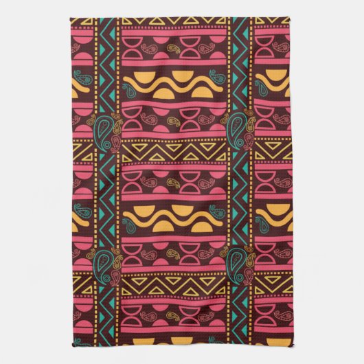 Traditionelles Stammmuster Geschirrtuch (Vertikal)