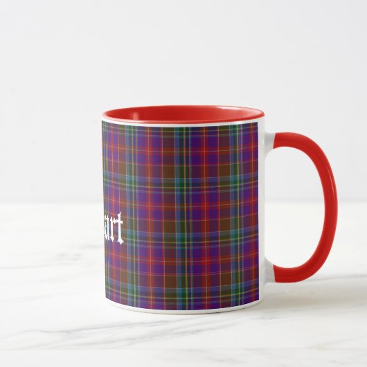 Traditionelles Stuart Tartan Kariert Tasse (Rechts)