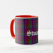 Traditionelles Stuart Tartan Kariert Tasse (Vorderseite Links)