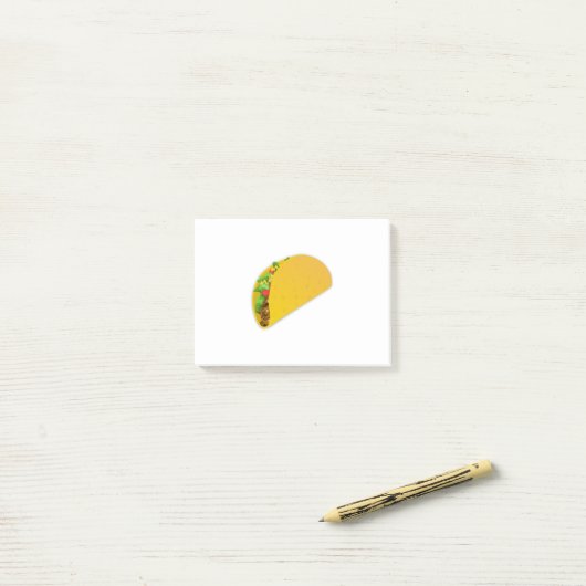 Traditionelles Taco Post-it Klebezettel (Auf Schreibtisch)