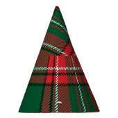 Traditionelles Tartan: kariertes rot-grünes Muster Partyhütchen (Rechts)