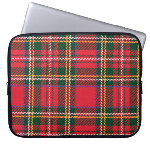 Traditionelles Tartan-Karo nahtloses Wallpaper Laptopschutzhülle