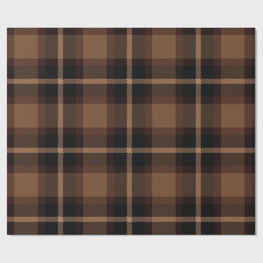 Traditionelles Tartan-Muster Geschenkpapier (Flach)