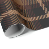 Traditionelles Tartan-Muster Geschenkpapier (Rolleneckpunkt)