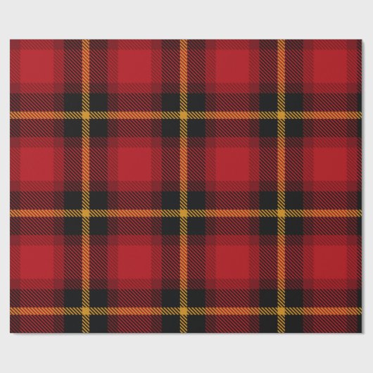 Traditionelles Tartan-Muster Geschenkpapier (Flach)