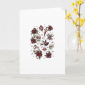 Traditionelles Tätowierstudio Karte (Gelbe Blume)