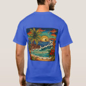 Traditionelles Tattoo-Design in Amerika T-Shirt (Rückseite)