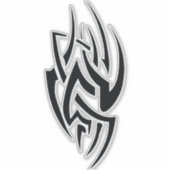 Traditionelles Tattoo-Kunst-Inspired Design Aufkleber (Vorderseite)