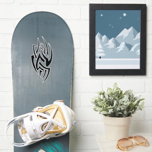 Traditionelles Tattoo-Kunst-Inspired Design Aufkleber (Snowboard)