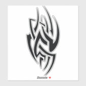 Traditionelles Tattoo-Kunst-Inspired Design Aufkleber (Blatt)