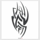 Traditionelles Tattoo-Kunst-Inspiredesign Aufkleber (Blatt)