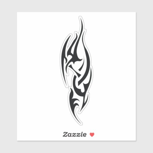 Traditionelles Tattoo-Kunst-Inspiredesign Aufkleber (Blatt)