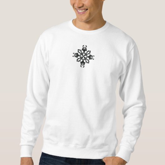 Traditionelles Tattoo-Kunst-Inspiredesign Sweatshirt (Vorderseite)