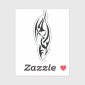 Traditionelles Tattoo-Kunst-inspiriertes Design Aufkleber (Blatt)