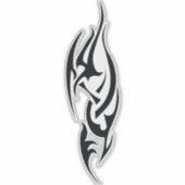 Traditionelles Tattoo-Kunst-inspiriertes Design Aufkleber (Vorderseite)