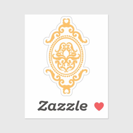 Traditionelles Tattoo-Kunst-inspiriertes Design Aufkleber (Blatt)