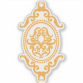 Traditionelles Tattoo-Kunst-inspiriertes Design Aufkleber (Vorderseite)