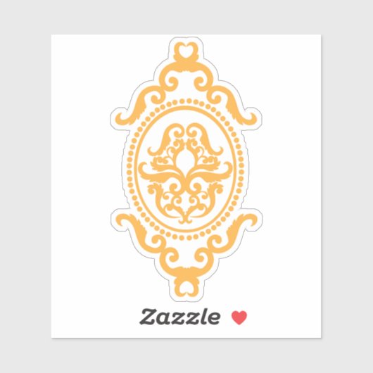 Traditionelles Tattoo-Kunst-inspiriertes Design Aufkleber (Blatt)