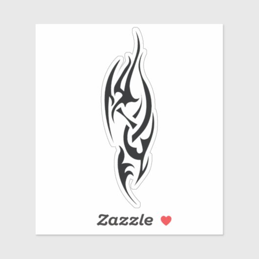 Traditionelles Tattoo-Kunst-inspiriertes Design Aufkleber (Blatt)