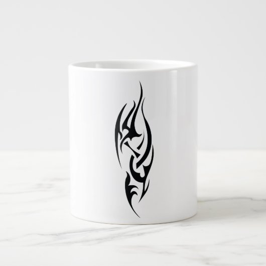 Traditionelles Tattoo-Kunst-Inspiriertes Design Jumbo-Tasse (Vorderseite)