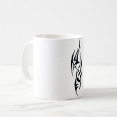 Traditionelles Tattoo-Kunst-Inspiriertes Design Kaffeetasse (Vorderseite Links)