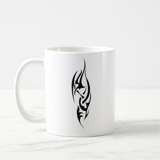 Traditionelles Tattoo-Kunst-Inspiriertes Design Kaffeetasse (Links)